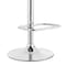 Armen Living Leland Adjustable Black Faux Leather and Chrome Finish Bar Stool LCLEBAWABL - alternate 6